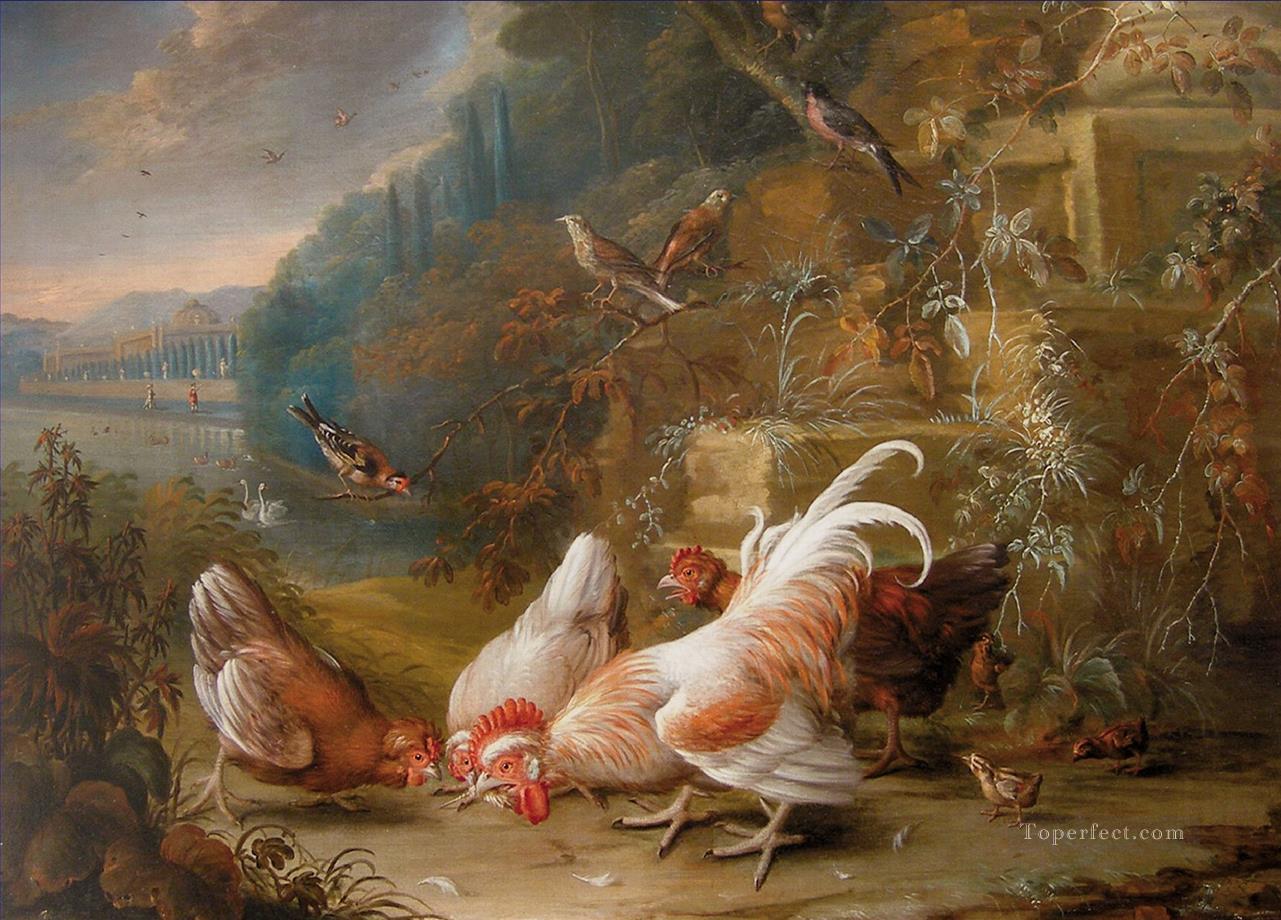 George William Sartorius Chickens and Fowl Oil Paintings
